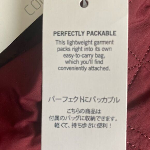 Lands End Womens Primaloft Packable‎ Jacket Size 18 Burgundy Quilted Barn New - Picture 11 of 16